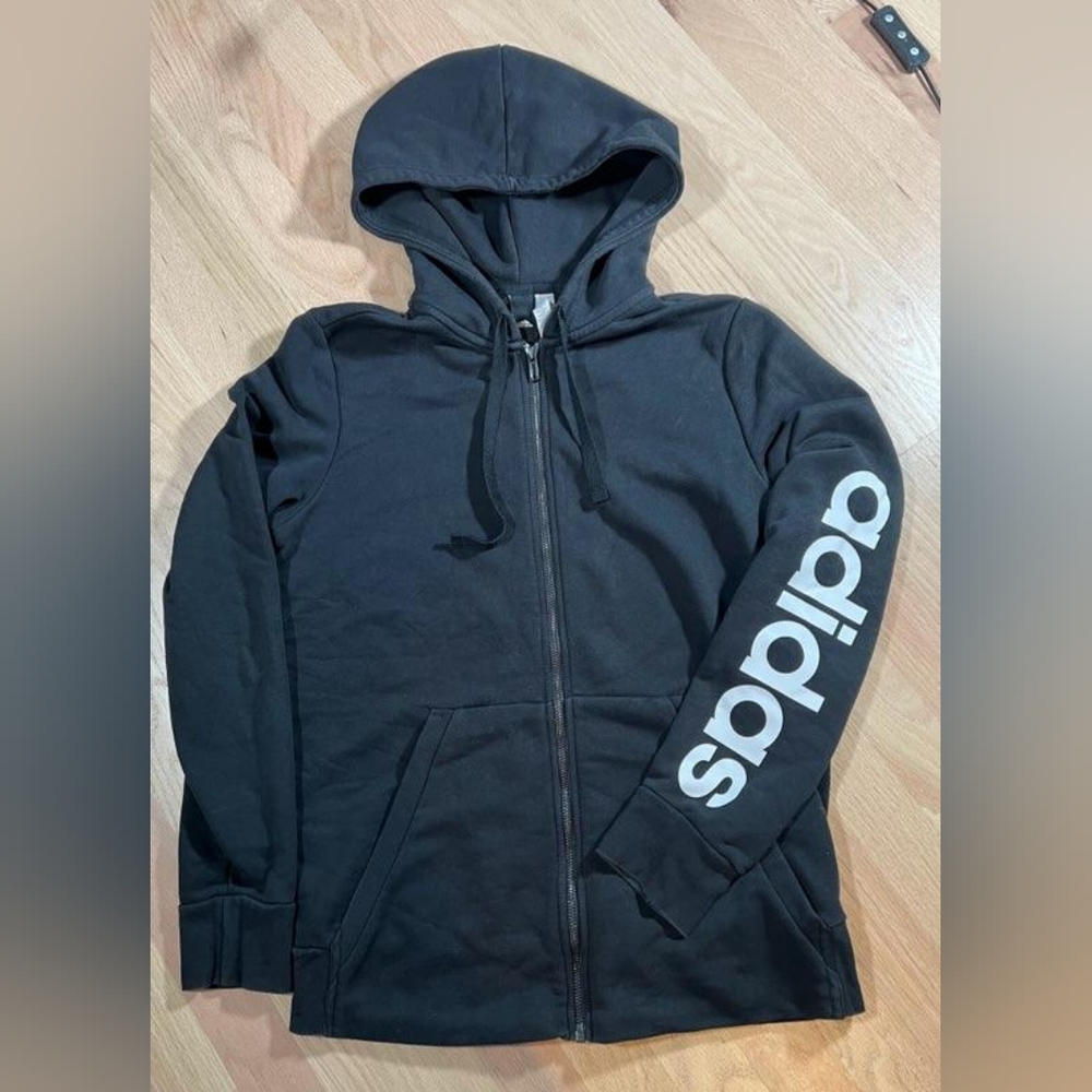 Adidas Adult full Zippered Hoodie Sweatshirt